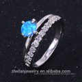 Good pricerhodium plating fire opal elegent jewelry ring in high quality
About